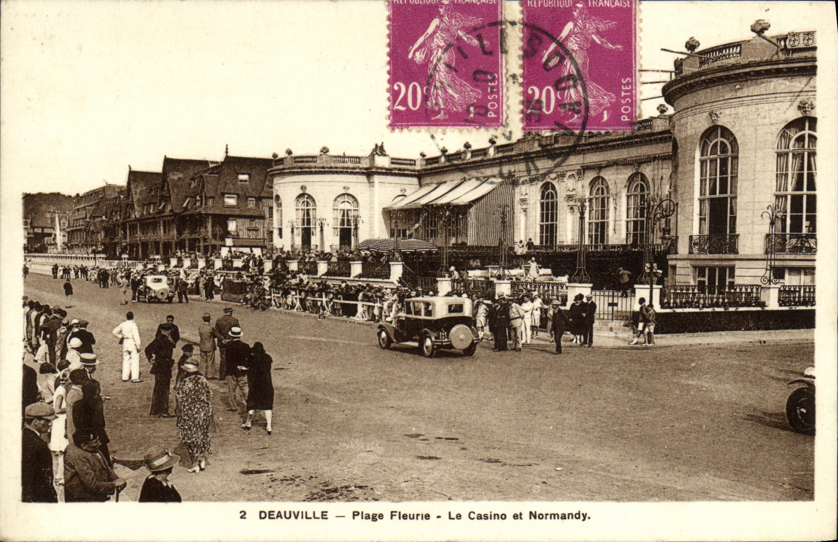 Deauville — Plage Fleurie — Le Casino et Normandy — Royal Photo Deauville