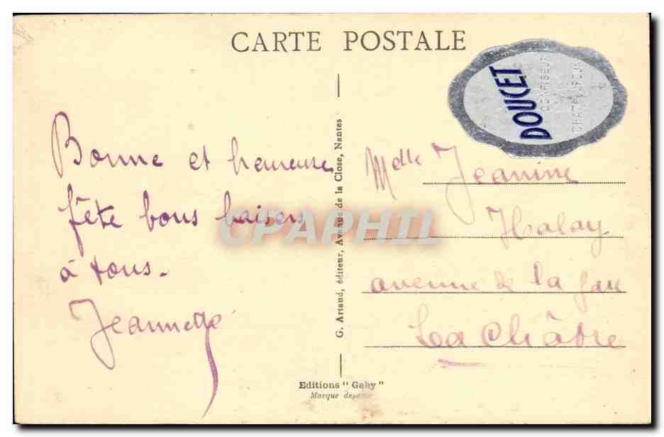 Deauville, "La Plage Fleurie" — Le Casino et les Jardins — Éditions Gaby, n°49 — Verso