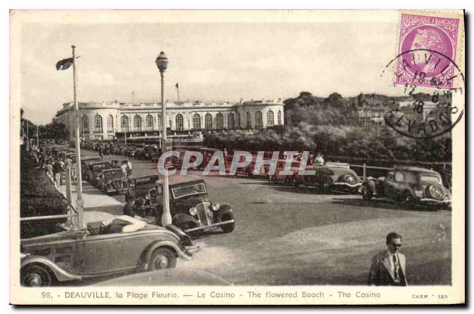 Deauville, la Plage Fleurie — Le Casino — Carn n° 98