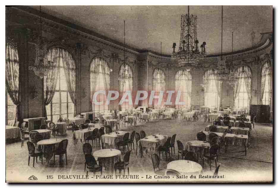 CPA Deauville La Plage Fleurie Le Casino Salle du restaurant