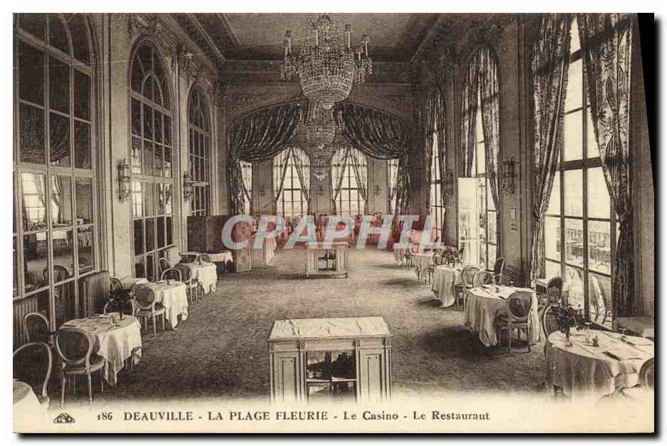CPA Deauville La Plage Fleurie Le Casino Le restaurant