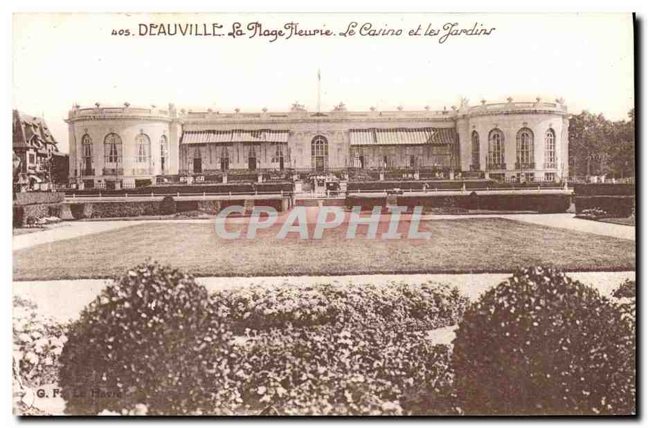 Deauville - Die Blütenstrände, Das Casino und die Gärten — G. F. Paris, n° 405