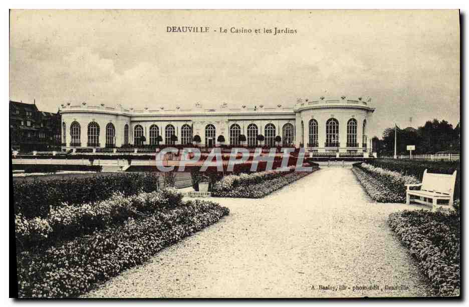 Deauville - Le Casino et les Jardins — A. Baaloy, litho-phot. édit. Deauville