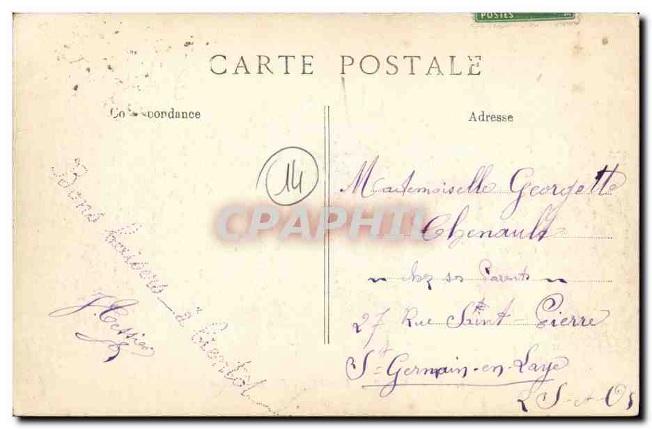 CPA Deauville Le Casino Vue des jardins Enfants — Rückseite