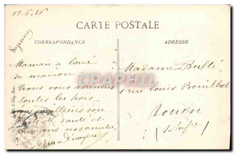Deauville — Das Casino aus den Gärten — BPD n°85 — Rückseite