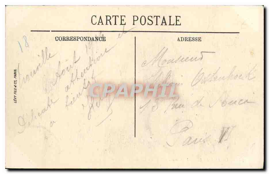 Deauville — L'Heure du Thé au Casino — LL. n°245 — Verso