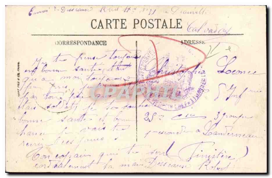 Deauville — Le Casino et les Jardins — LL. — N° 331 — Verso