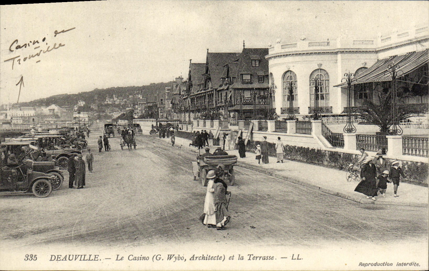 Deauville — Le Casino (G. Wybó, Architecte) et la Terrasse — LL
