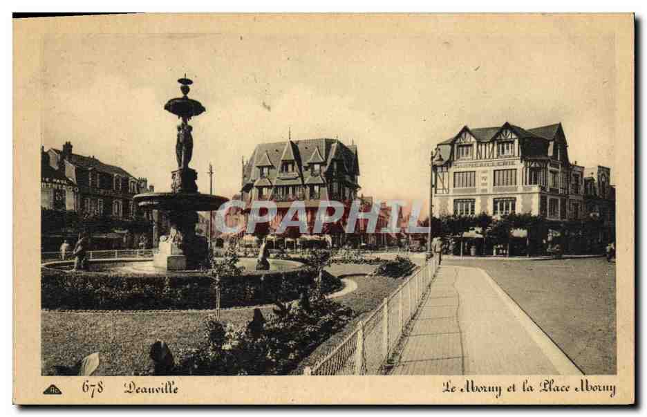 Le Moruy et la Place Moruy — Deauville — éditeur : C. Alscourne des Arts Strasbourgiques, n° 678