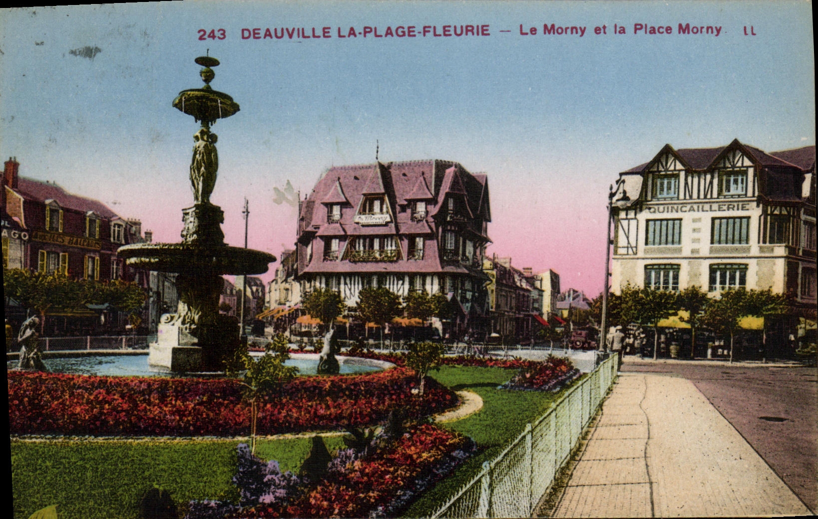 Deauville La-Plage-Fleurie — Le Morny et la Place Morny — LL