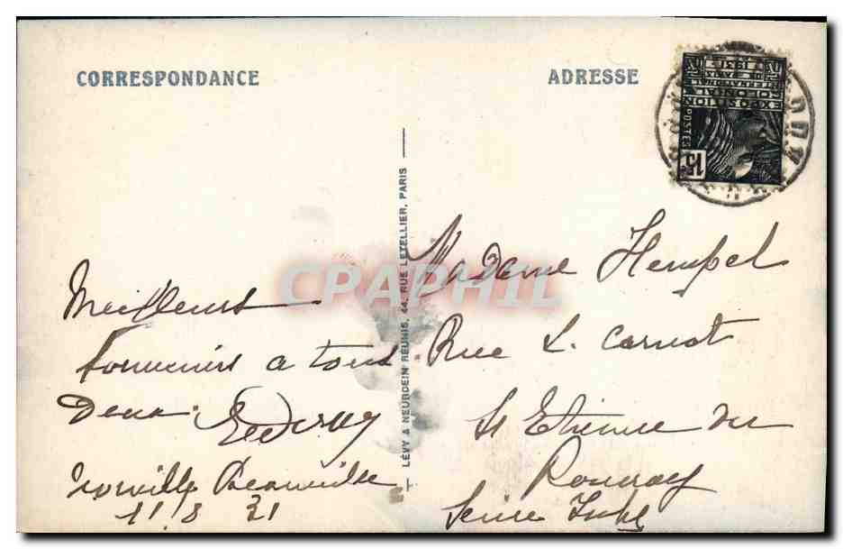Deauville La-Plage-Fleurie — Le Morny et la Place Morny — LL — Verso