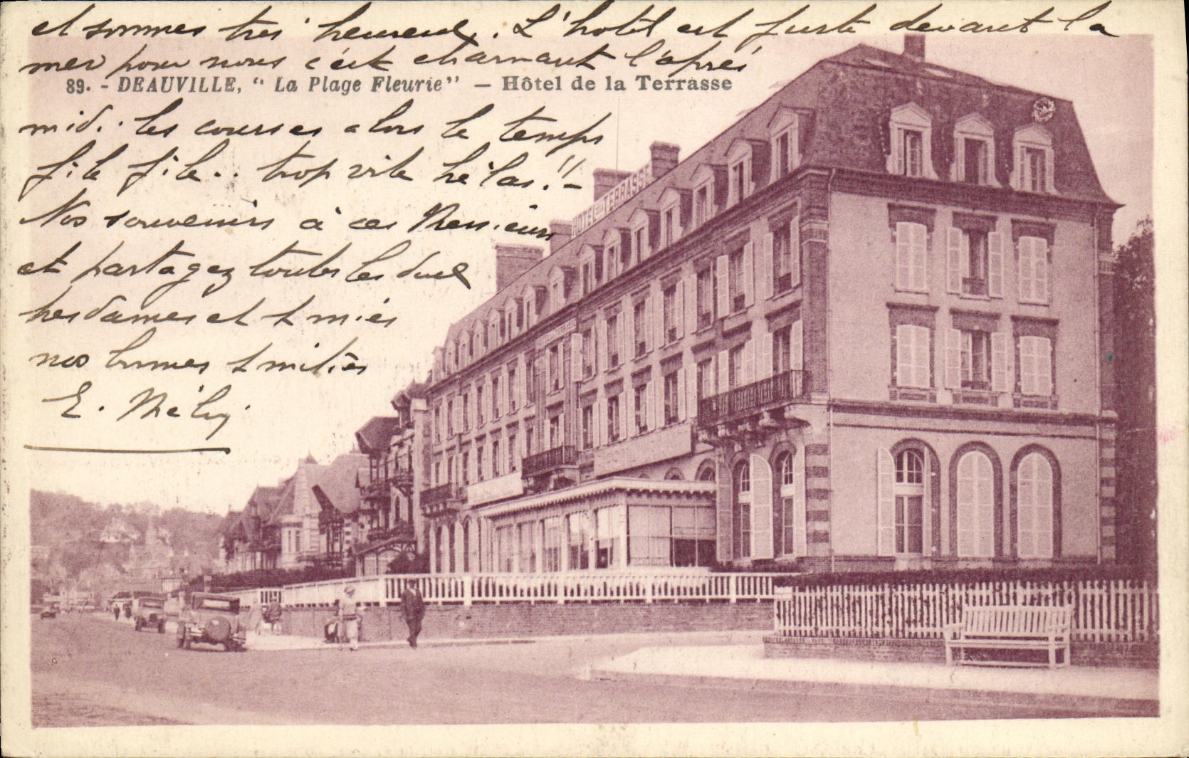 Deauville, 'La Plage Fleurie' – Hotel de la Terrasse – G. Arisaud, Verleger
