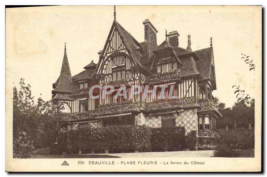 Deauville - Plage Fleurie - La ferme du Côteau — éditeur A.P.C. n° 230