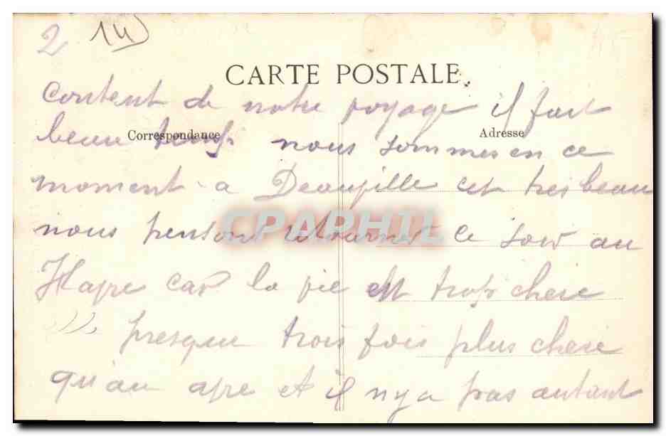 Deauville — L'Église — BPD, n°78 — Verso
