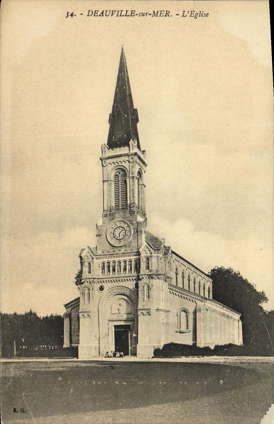 Deauville-sur-Mer - Die Kirche — Verleger E.G., Nr. 54