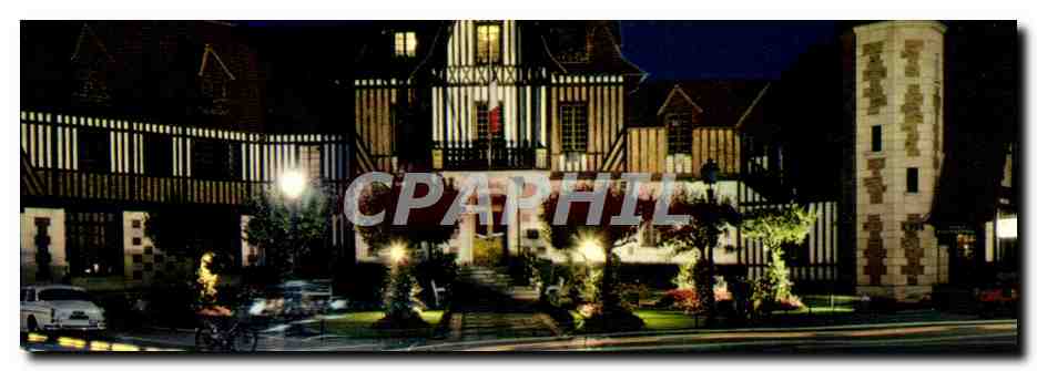 Deauville - Trouville - The Town Hall (Norman style) at night — LUMICAP