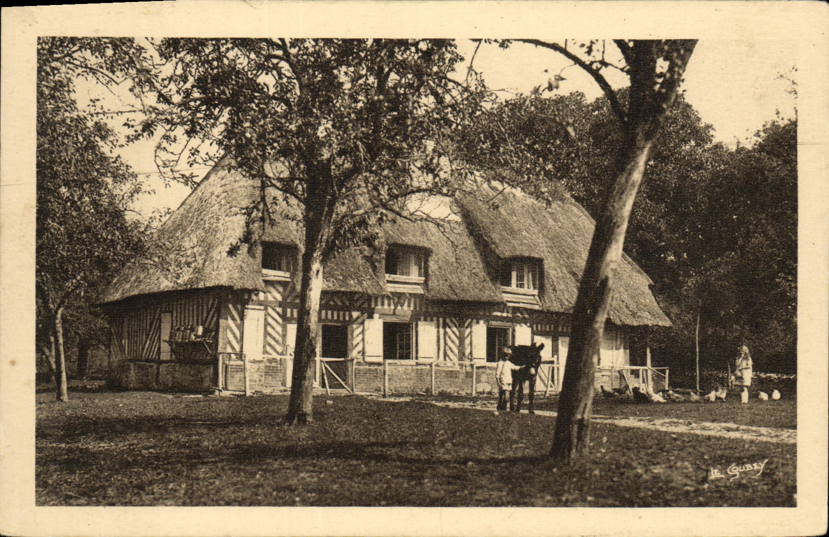 Ferme normande — Route de Cabourg, Deauville, Honfleur — Le Gubey