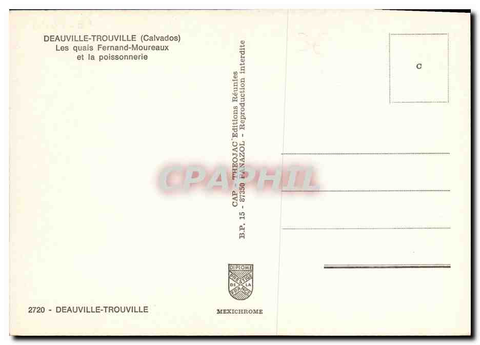 Champigneulles — Vue de la place avec marché et bâtiments — IRIS — Verso
