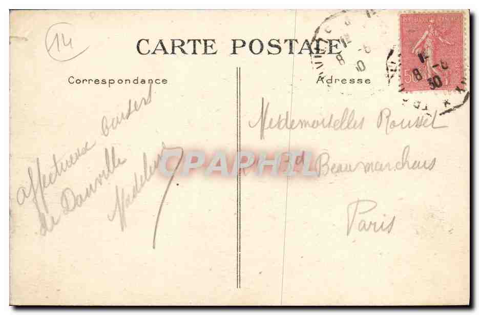 Deauville - Clairefontaine - Les Courres - Le Fésage — CPAPHIL n°430 — Verso
