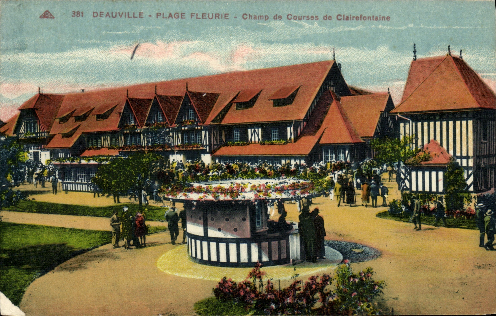 Deauville - Plage Fleurie - Champ de Courses de Clairefontaine — éditeur 'J. Alainson des Arts du Béarnais'