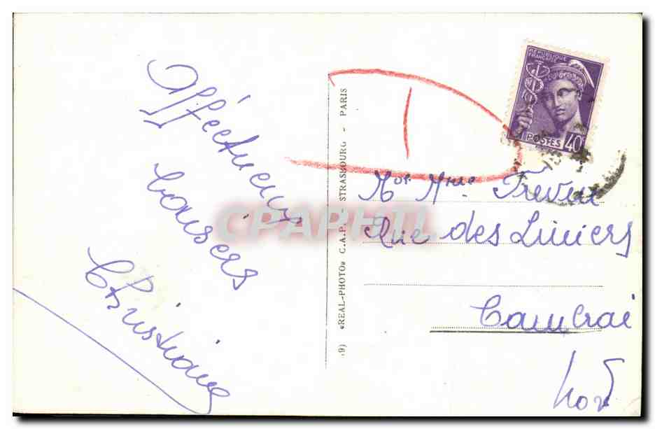 Deauville - La Plage Fleurie - Le Normandy Hôtel — éditeur C.A.P. n°279 — Verso