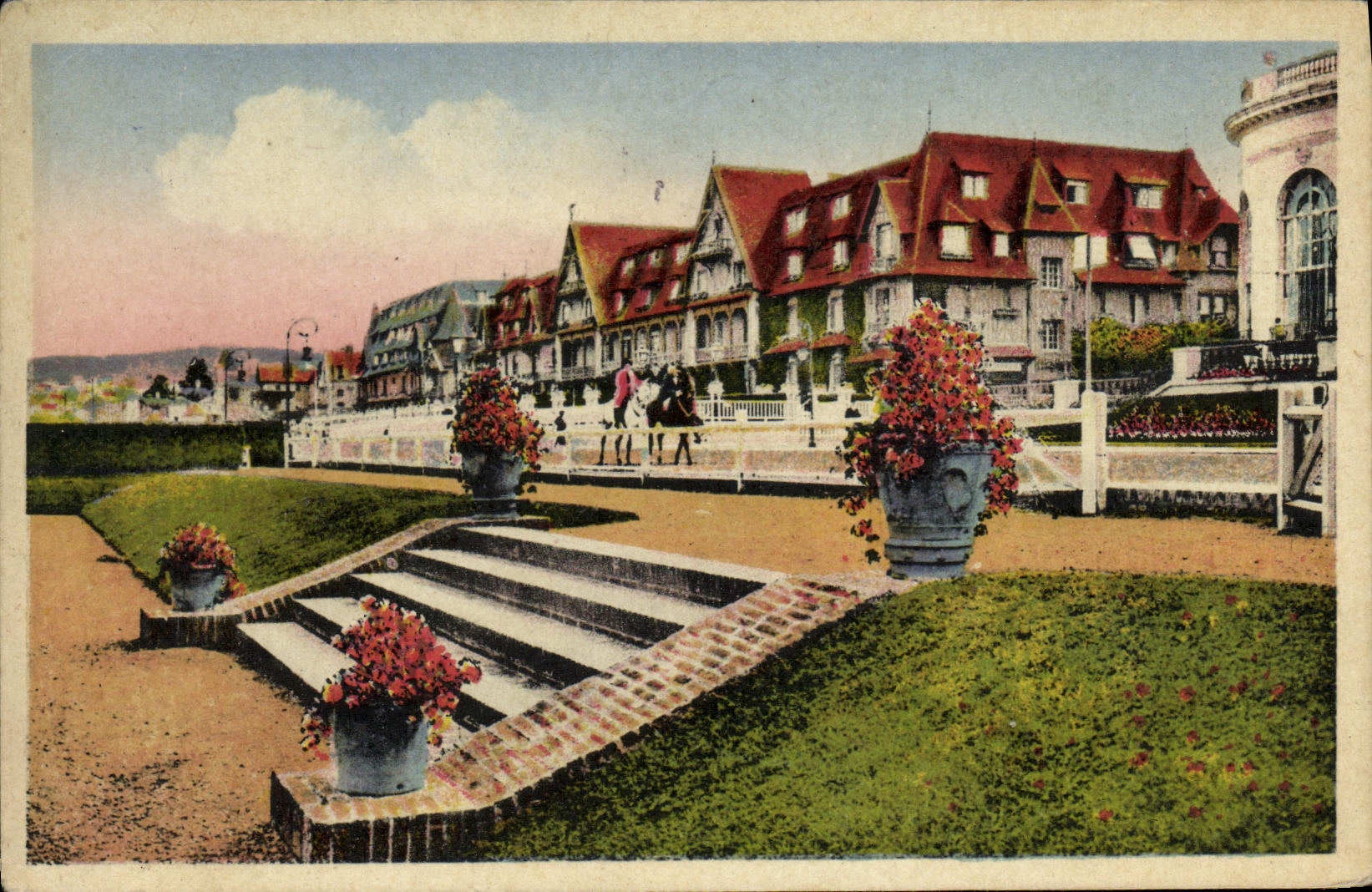 Deauville - The Flowering Beach — Normandy-Hôtel and Boulevard Cornuché