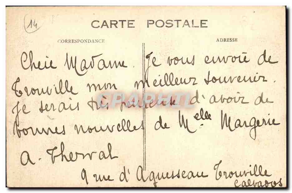 Deauville — Normandy-Hôtel — éditeur B.D. n°400 — Verso