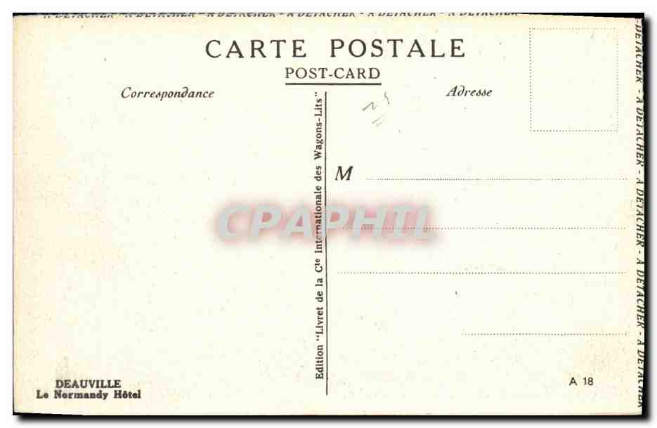 Deauville — Vue des bâtiments et du jardin — Le Normandy Hôtel, édition A 18 — Reverso