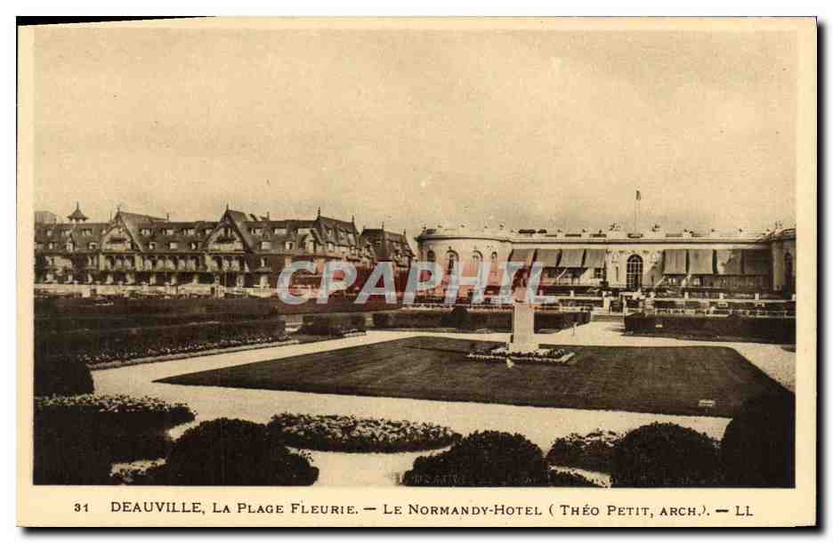 Deauville, La Plage Fleurie — El Hotel Normandy (Théo Petit, arq.)