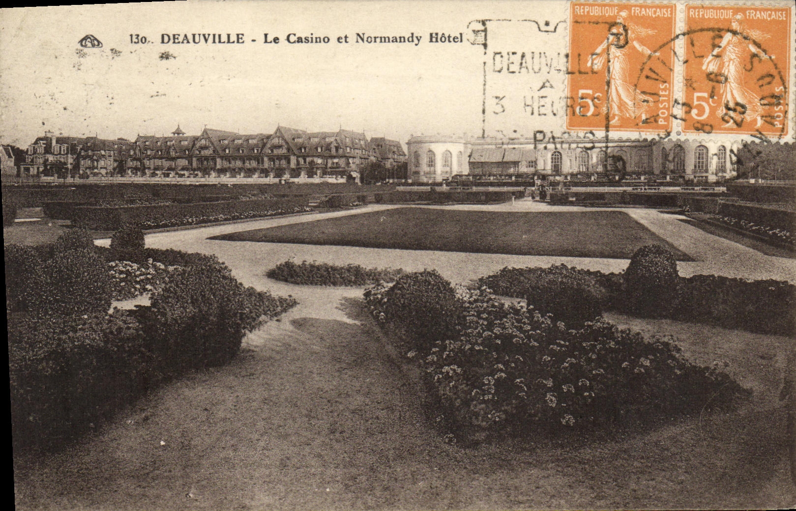 Deauville - Le Casino et Normandy Hôtel — CPA n°130, éditeur Cie Alsacienne des Arts Photomécaniques