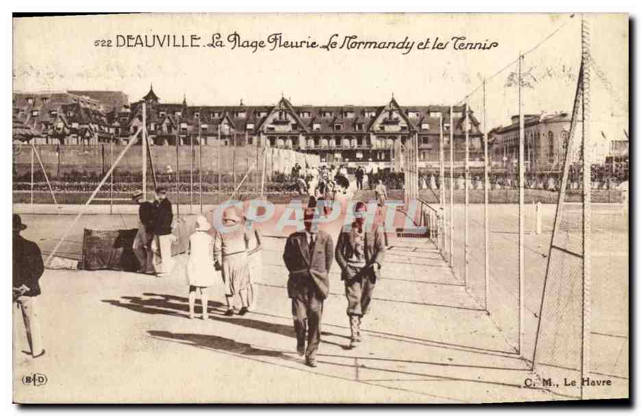 CPA Deauville Normandy Hotel Plage Fleurie Le Normandy et les tennis 