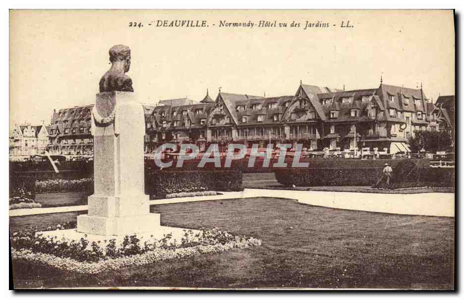 Deauville - Normandy-Hôtel aus den Gärten gesehen - LL. - n° 224
