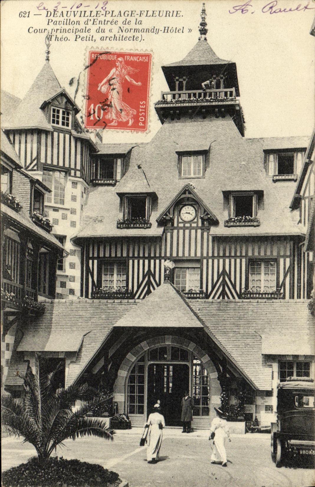 Déauville-Plage-Fleurie — Pavillon d'Entrée du « Normandy-Hôtel » — Théo Petit, architecte