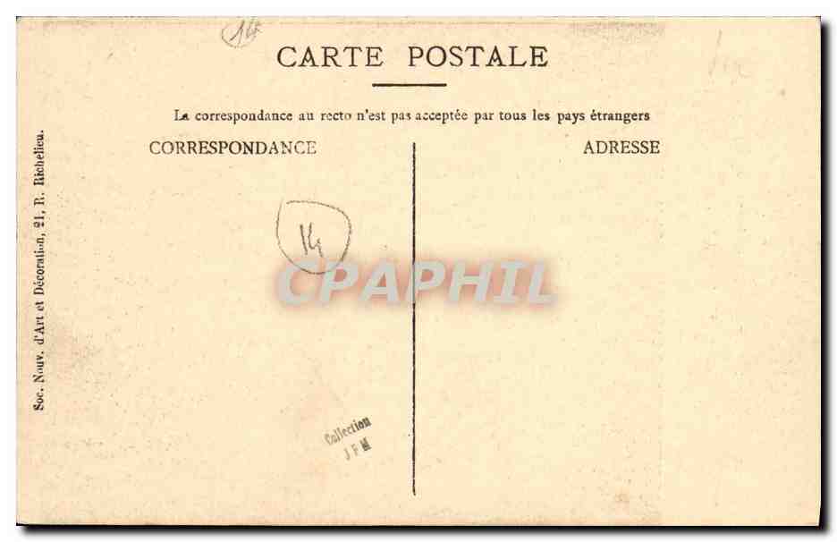 Deauville — Entrada del Hotel Normandy en la rue Gontaut Brion en 1912 — editor no visible — Reverso