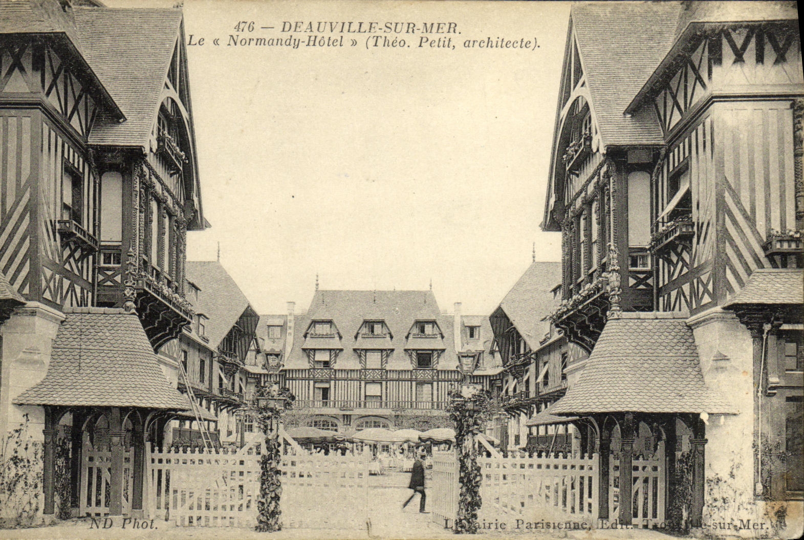 Deauville-sur-Mer — Das « Normandy-Hôtel » (Théo. Petit, Architekt) — Pariser Buchhandlung, Verlag, Deauville-sur-Mer