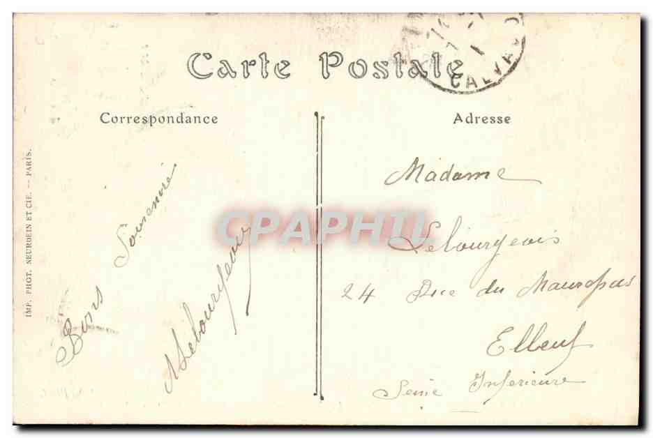 CPA Deauville Normandy Hotel  — Verso