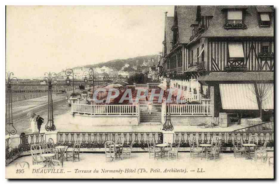 CPA Deauville Terrasse du Normandy Hotel 