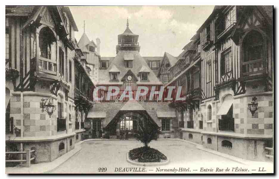 CPA Deauville Normandy Hotel Entree Rue de l Ecluse
