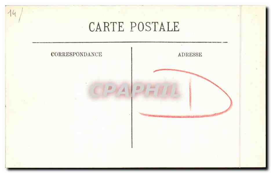 CPA Deauville Normandy Hotel Entree Rue de l Ecluse — Verso