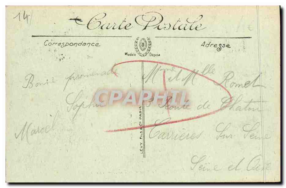 CPA Deauville Le Normandy Hotel La Cour et le Puits — Verso