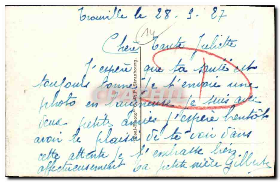 Deauville, La Plage Fleurie — Le Royal Hôtel — C.A.P. n°278 — Verso