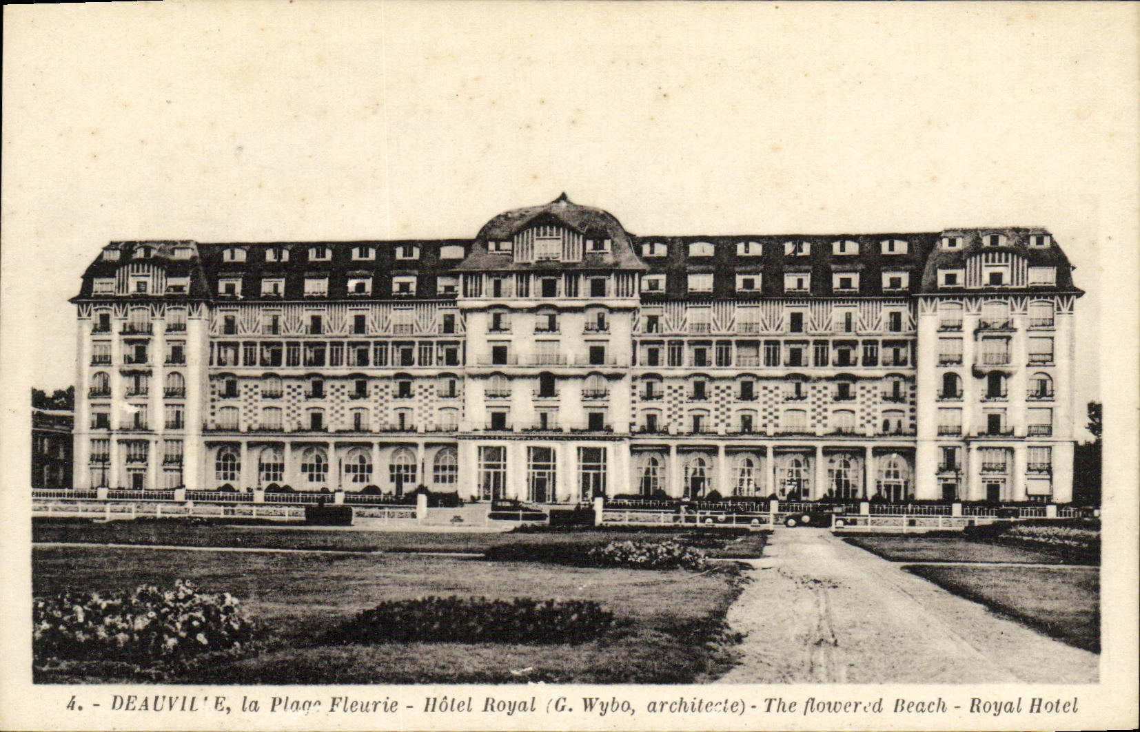 Deauville, la Plage Fleurie - Hôtel Royal (G. Wybo, architecte)