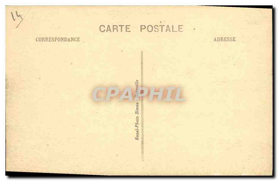 CPA Deauville Plage Fleurie Royal Hotel Tennis — Verso