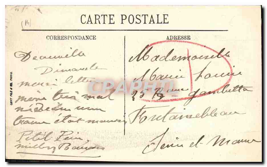 Deauville — Le Royal-Hôtel — LL. — n°223 — Verso