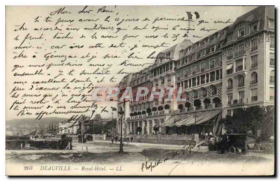 Antike Ansichtskarte Deauville Royal Hotel