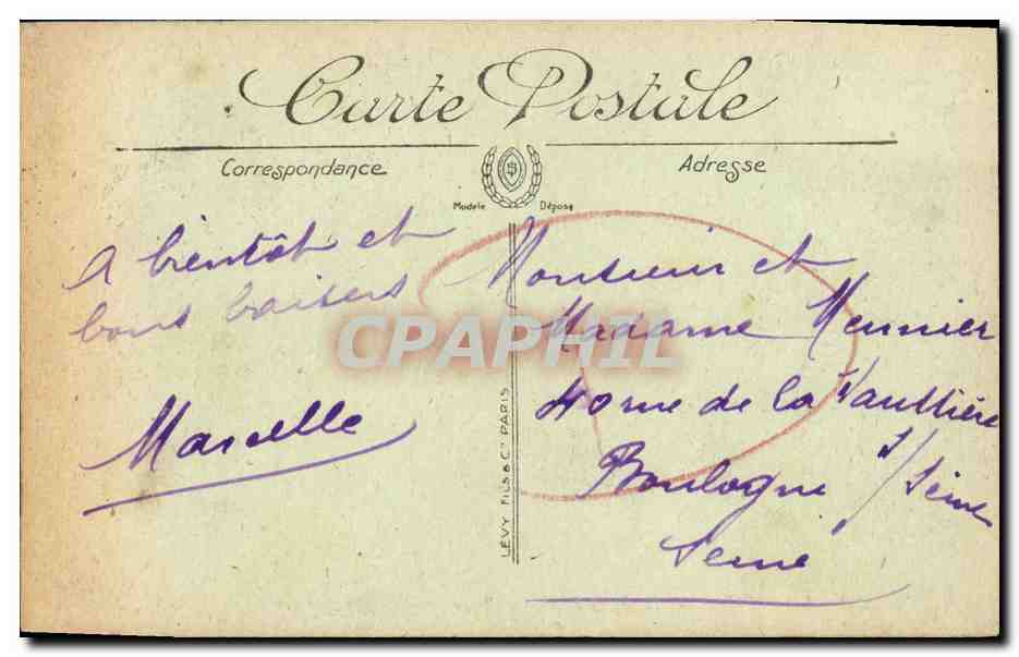 Deauville — Das Royal Hotel und der Strand — LL. — n°238 — Rückseite