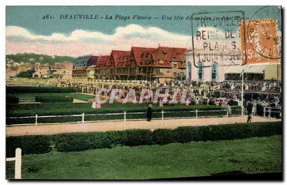 Deauville - La Plage Fleurie — Une fête devant les jardins fleuris