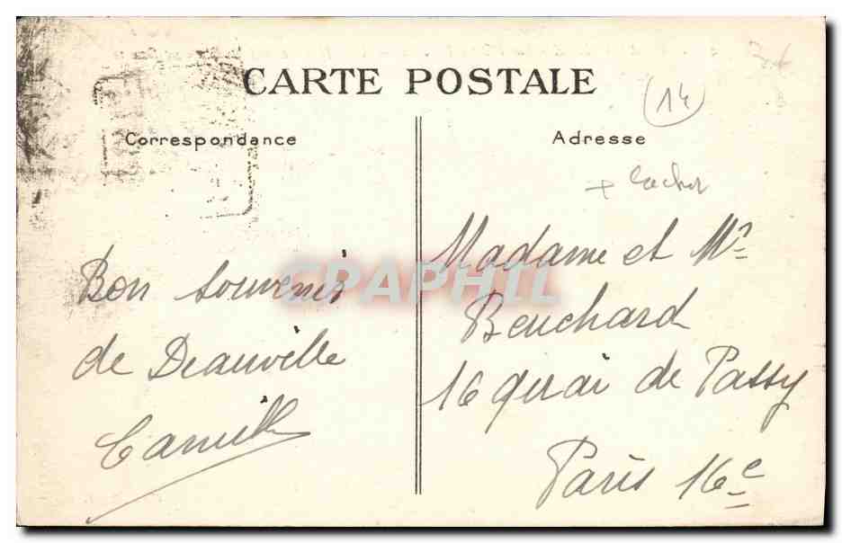 Deauville - La Plage Fleurie — Une fête devant les jardins fleuris — Verso