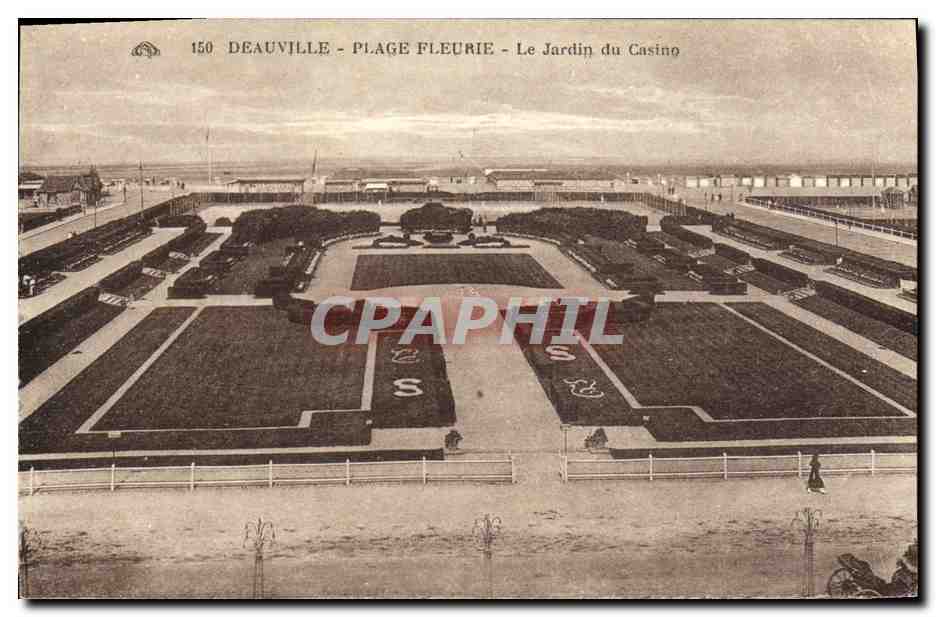 Deauville - Plage Fleurie - Le Jardin du Casino — éditeur J. Anavon, Strasbourg