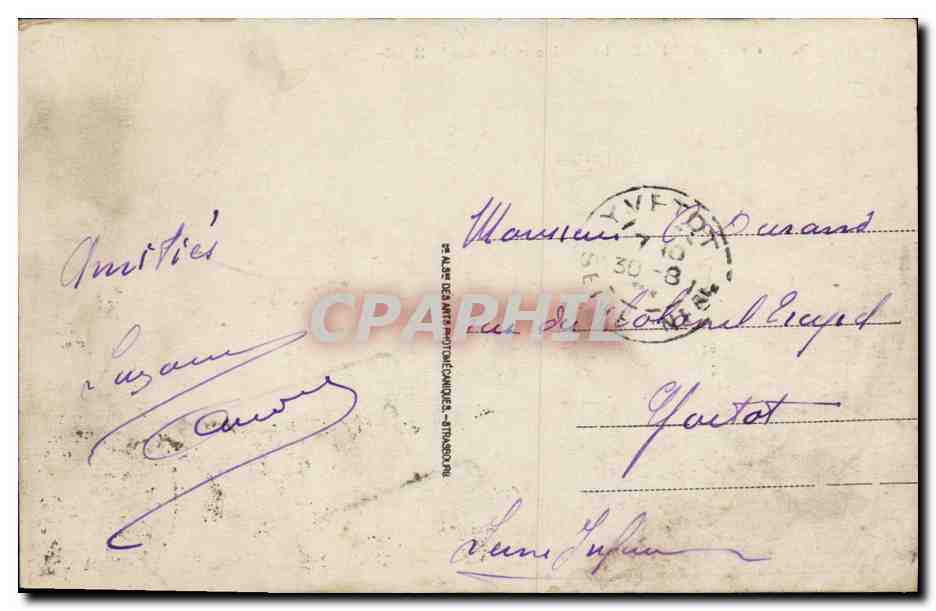 Deauville - Le Casino et Normandy Hôtel — éditeur Alain de Caumont, n° 130 — Verso